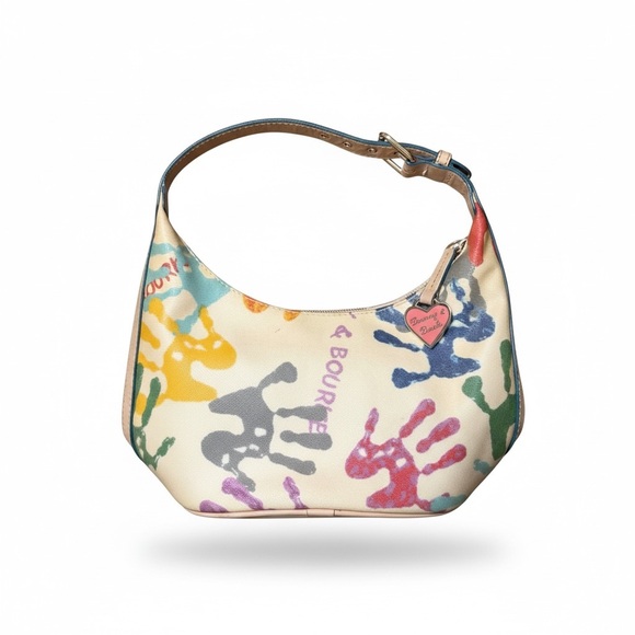 Dooney & Bourke Handbags - Dooney & Bourke Multicolor Y2K Handprint Hobo Bag